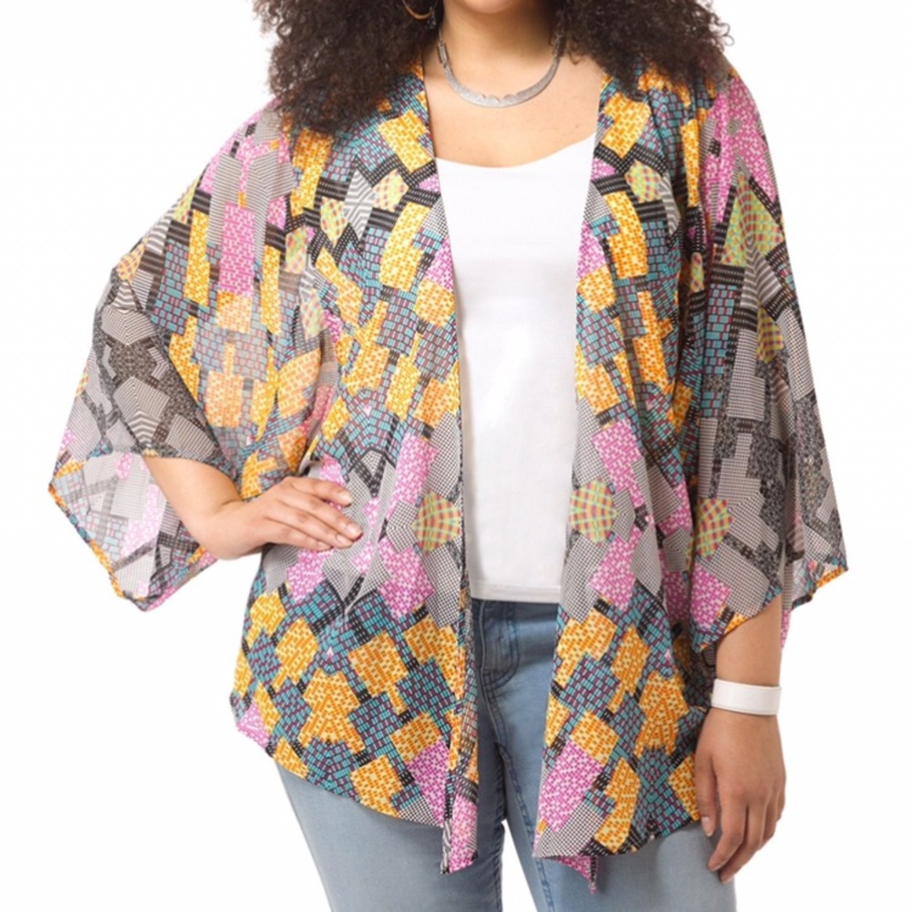 City Chic Festival Days Kimono Size XS (14) - Picture 2 of 7